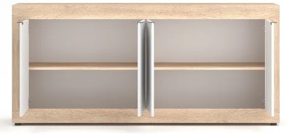 Komód RUNEA sonoma tölgy/fehér