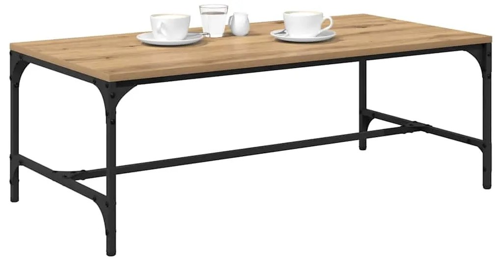 vidaXL Dohányzóasztal Artisan tölgy 100 x 50 x 35 cm Faanyag