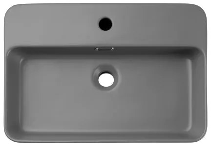 COMAD TRUST 2 MATT LIGHT GREY (E-6282) - TRUST 55x38 cm szürke mosdó pultba