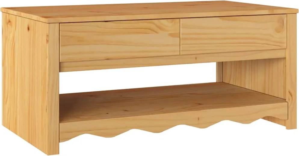 vidaXL Dohányzóasztal fiókkal Drammen Tölgy színű 99 x 55 x 45 cm