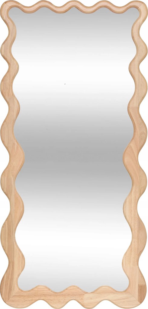 Brooke fali tükör 48 x 100 cm hullámos fa mdf keret