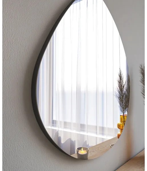 Fali tükör BESSO 60x60 cm fekete