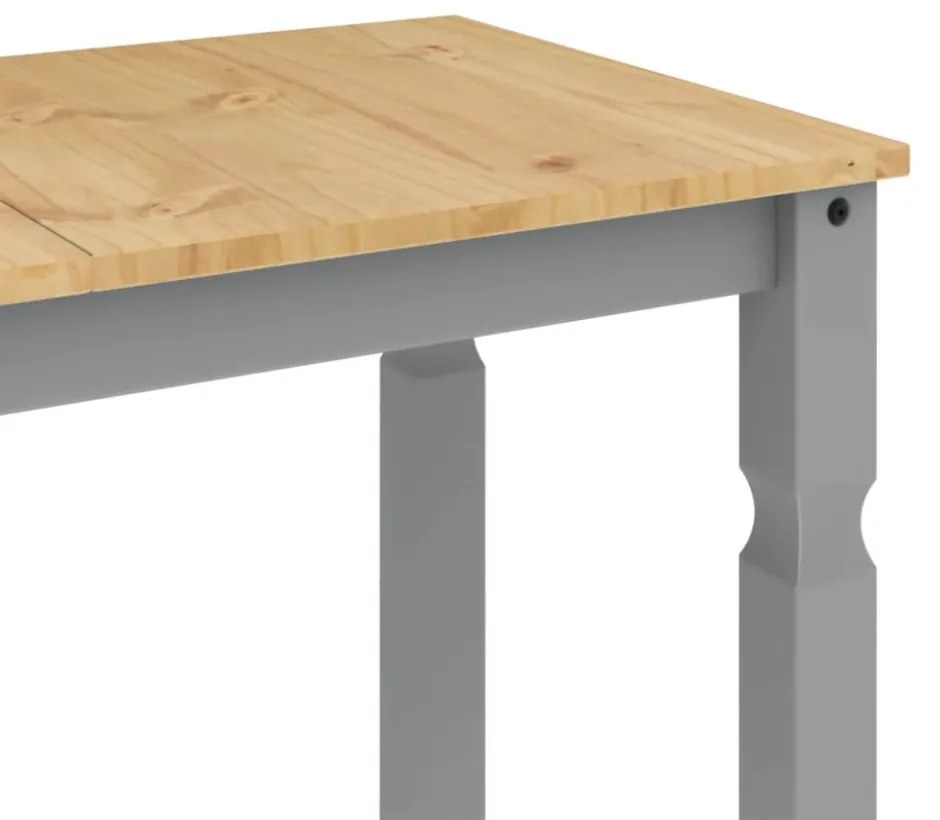 Corona szürke tömör fenyőfa ebédlőasztal 112 x 60 x 75 cm