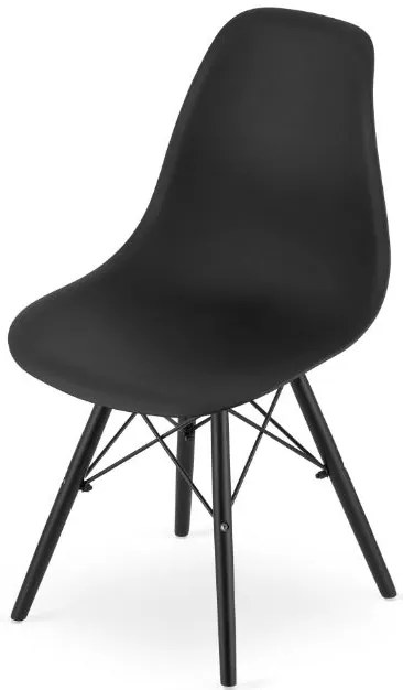 Skandináv stílusú étkezőszékek 4db fekete Dark Classic