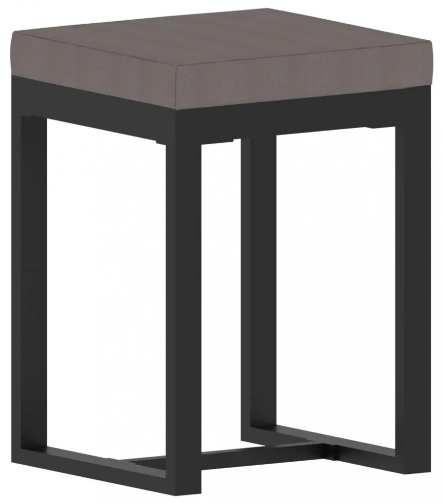 9 részes antracitszürke kerti polyrattan ülőgarnitúra párnákkal