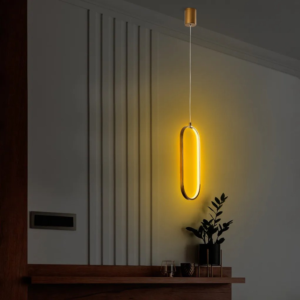 Can 13561 arany LED függőlámpa, 17 x 50 cm