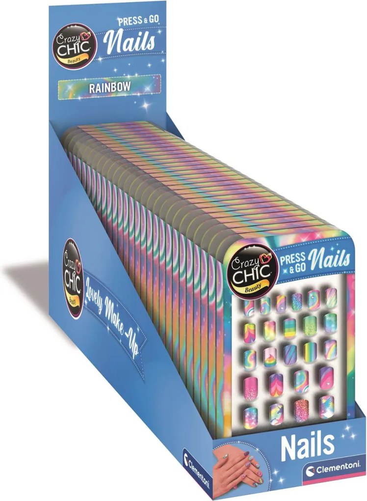 Crazy Chic Rainbow műköröm készlet Clementoni