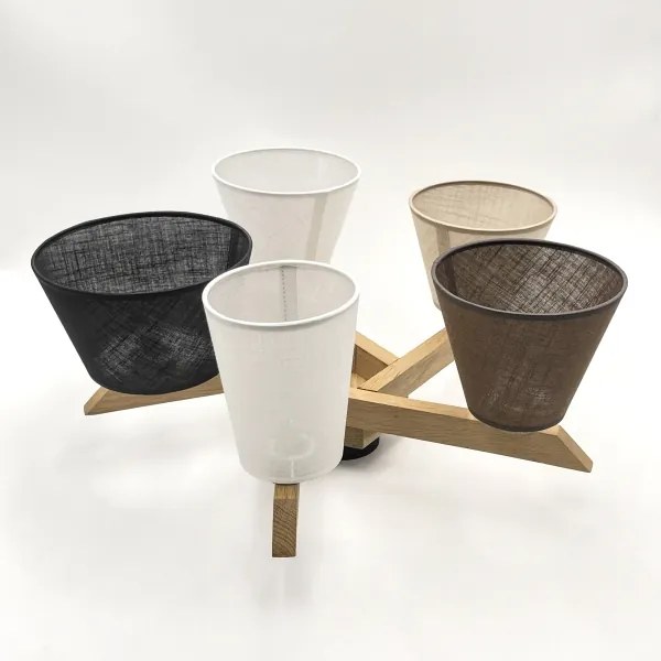 Brilagi - LED Felületre szerelhető csillár ANTHONY 5xE14/40W/230V tölgy