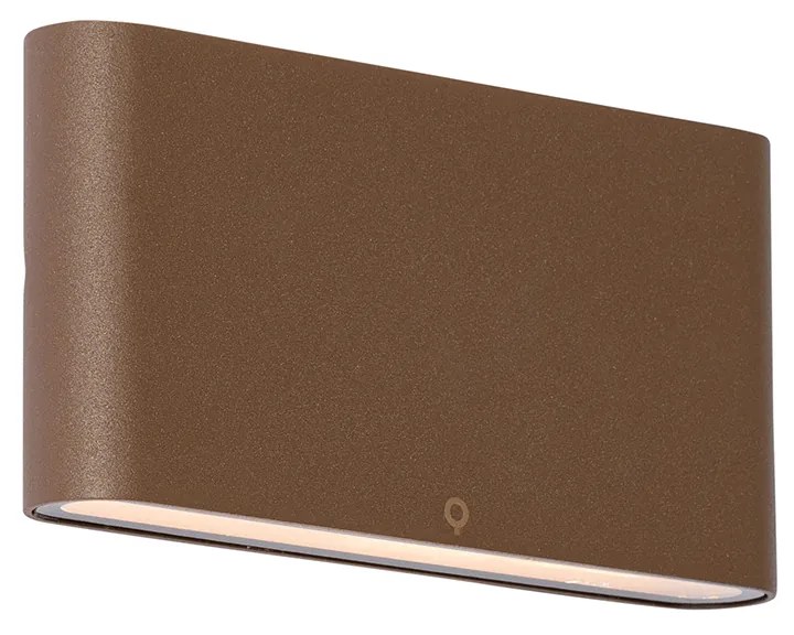 Modern kültéri fali lámpa rozsdabarna 17,5 cm LED-del IP65 - Batt
