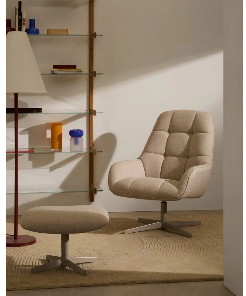 Bézs lábtartó Jaspe – Kave Home