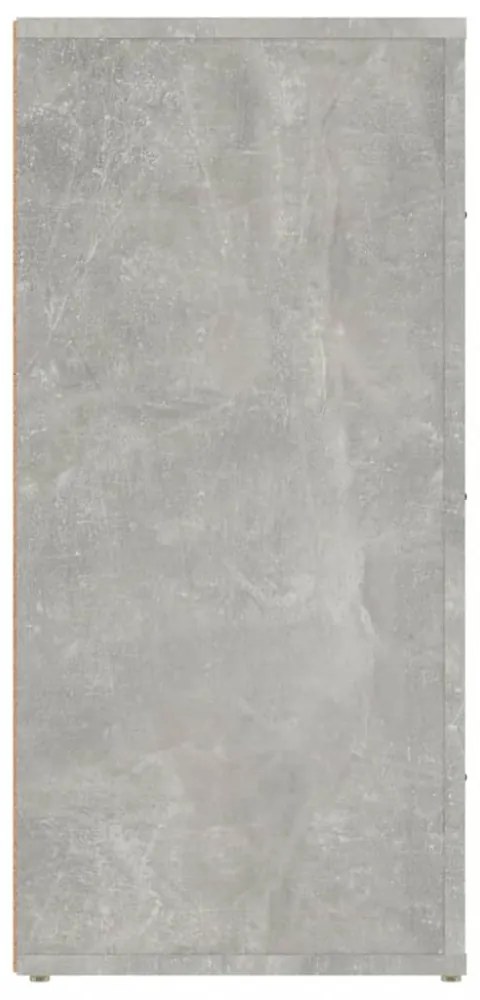 betonszürke szerelt fa tálalószekrény 40x33x70 cm