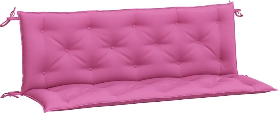 vidaXL 2 db rózsaszín szövet kerti padpárna 150 x 50 x 7 cm