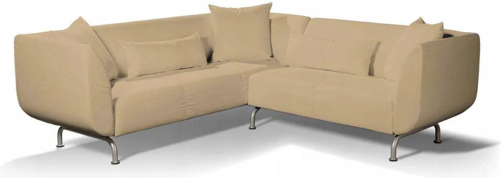Dekoria 3+2 Strömstad Ikea sarokkanapé huzat barna