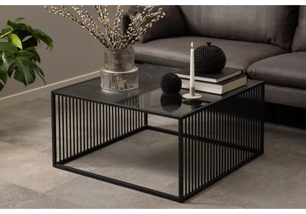 DEVIN dohányzóasztal, fekete