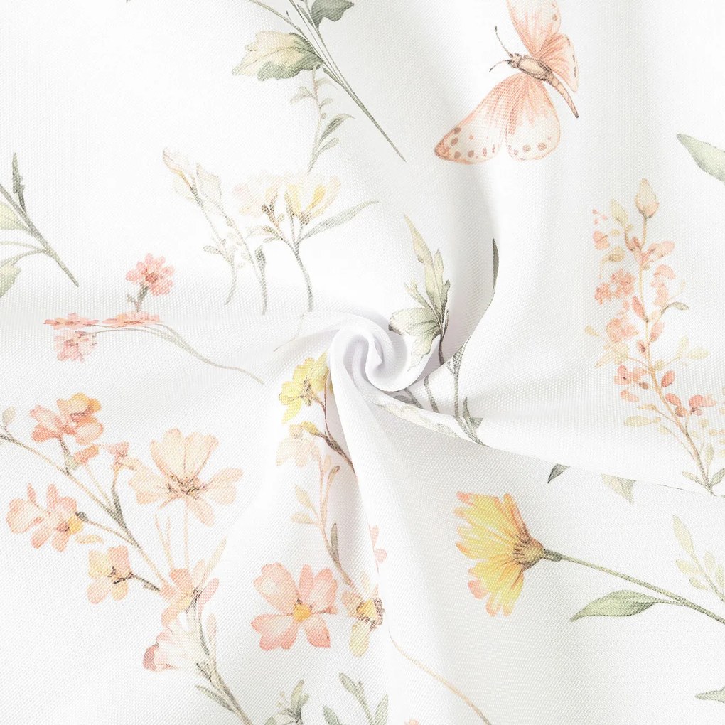 Goldea teflon szövet terítőknek - pillangós kert 160 cm