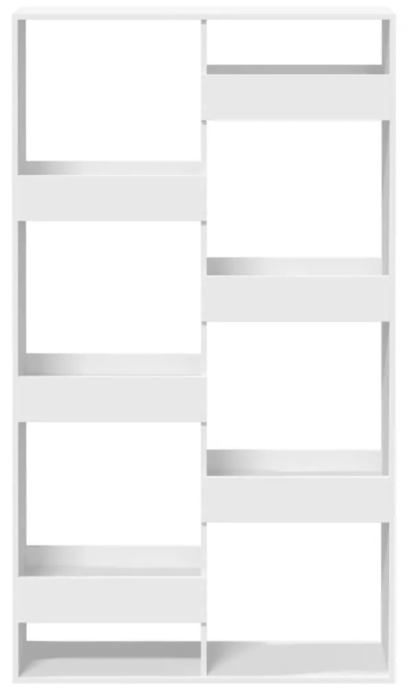 fehér szerelt fa könyvespolc 100 x 33 x 175 cm