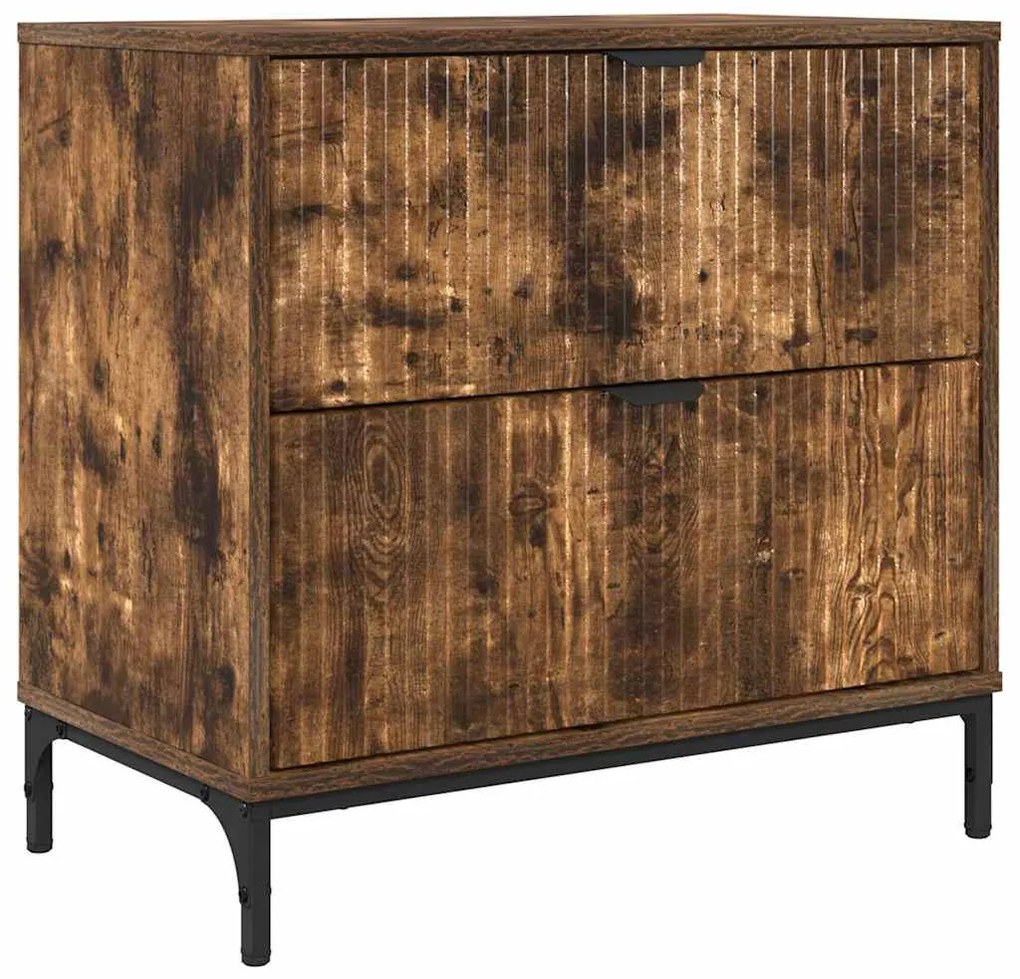 Éjjeli asztal fiókkal Füstölt tölgy 63.5 x 36 x 61 cm Faanyag