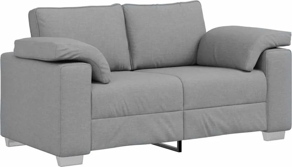 vidaXL Kanapé Világosszürke 160 x 80 x 82 cm szövet