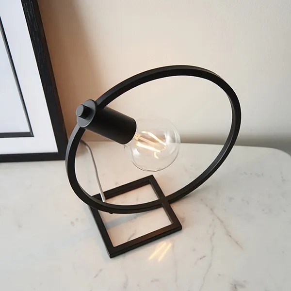 Endon modern vintage asztali lámpa shape circle matt fekete end92222