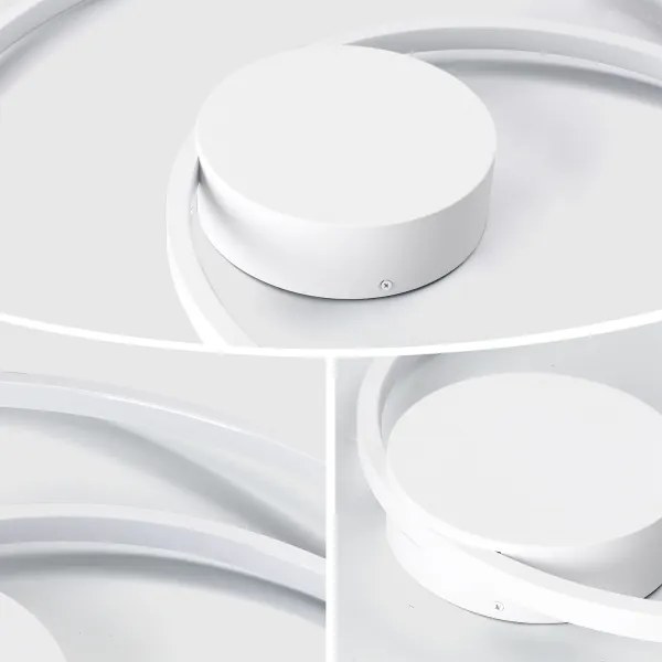 Brilagi - dimmelhető LED mennyezeti lámpa TWISTER LED/48W/230V, Ø 50 cm, fehér + távirányító