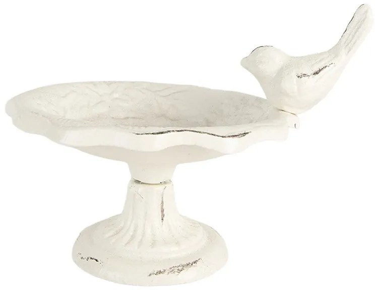 madáritató antikolt fehér fém madaras