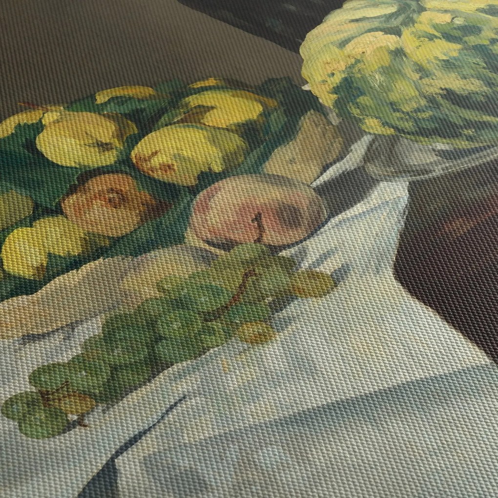 Kép - Edouard Manet, Still Life with Melon and Peaches, reprodukciók (órával) (90x30 cm)