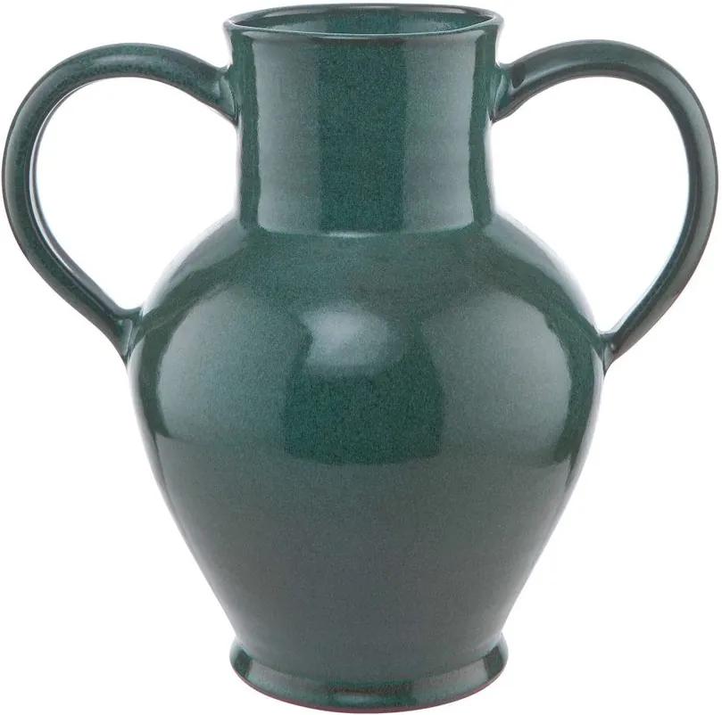 HELENA váza, sötétzöld 24cm