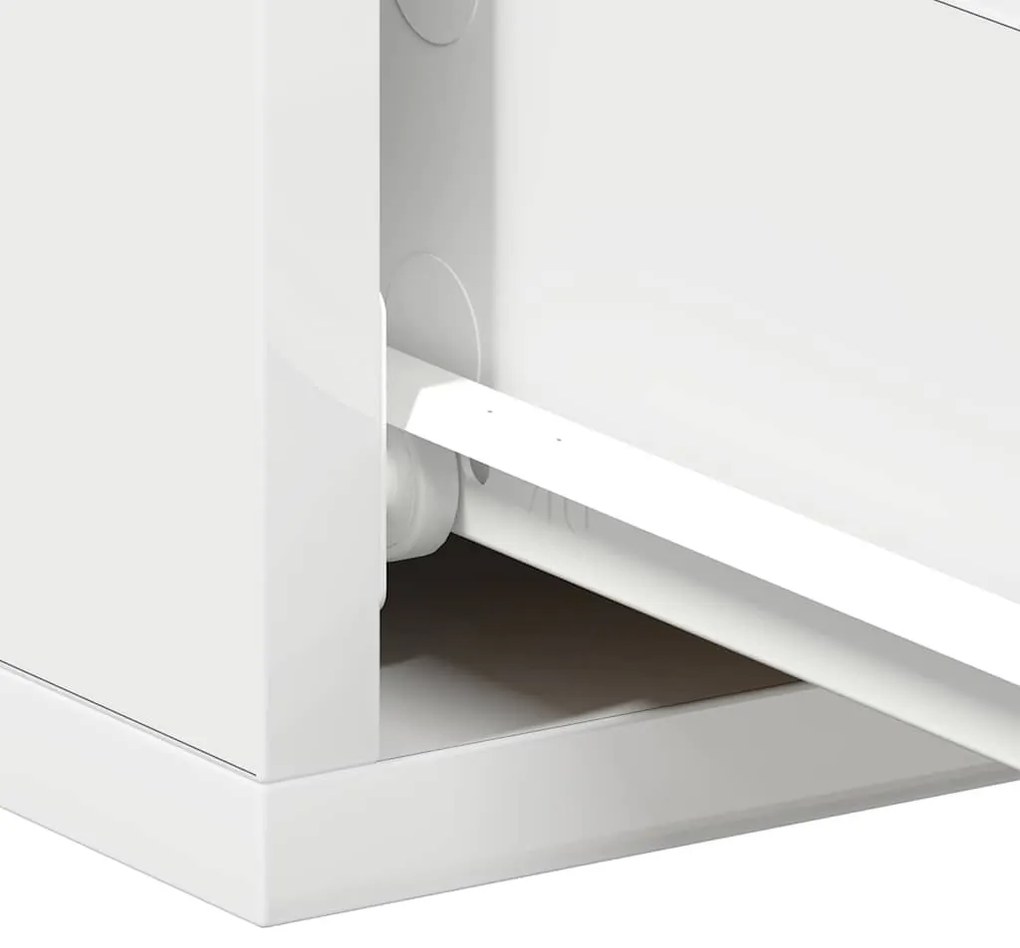 fehér szerelt fa függő éjjeliszekrény 40 x 30 x 15 cm