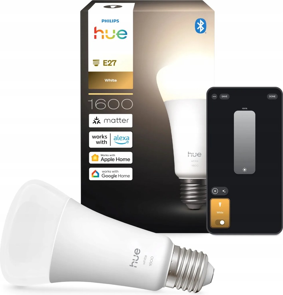 Led izzó E27 A67 13.5W 1600lm 2700K Smart Intelligens fehér Philips Hue