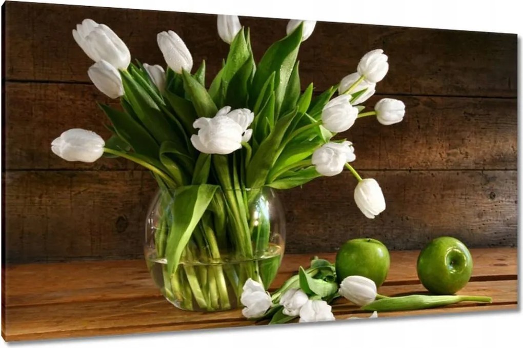 Vászonkép 120x70 Virágok Neki Valentin nap