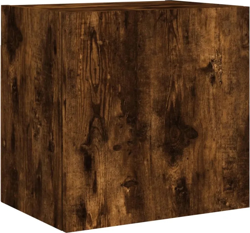 vidaXL füstös tölgy színű szerelt fa fali TV-szekrény 40,5x30x40 cm