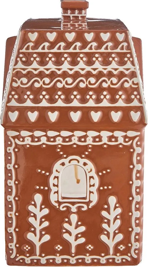 GINGERBREAD kerámia mézeskalács ház 24 cm