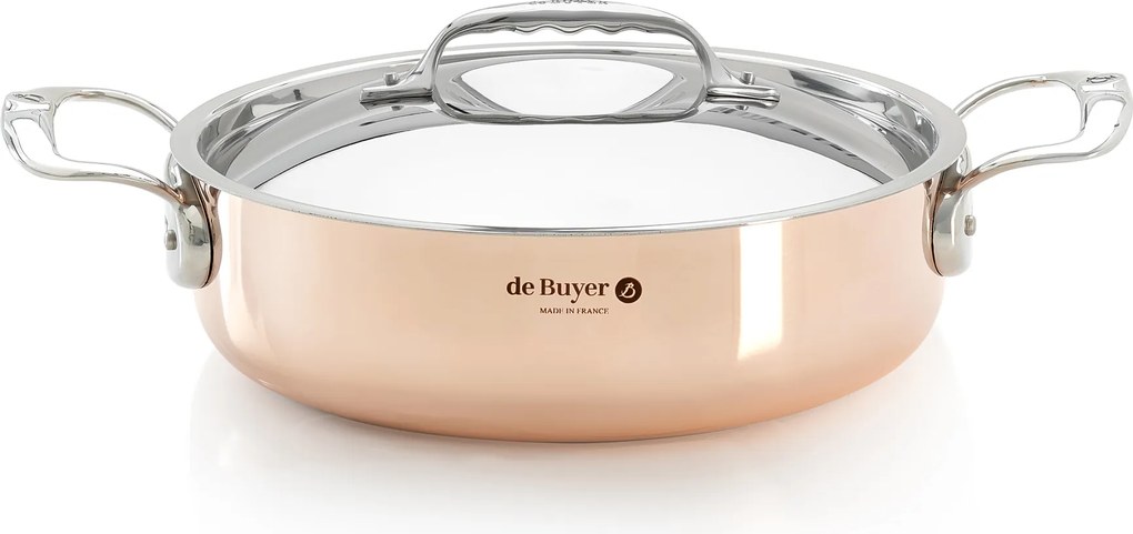 De Buyer Prima Matera Réz fazék fedővel 24 cm