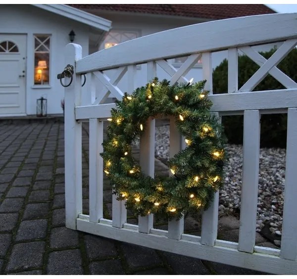 Eglo 410939 - LED Karácsonyi kültéri koszorú CALGARY 30xLED/0,064W/3,4/3V IP44