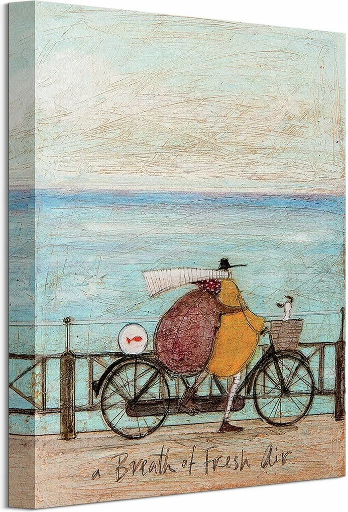 Sam Toft Egy lehelet friss levegő festmény 30x40 cm