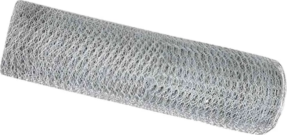 vidaXL Hexagon kerítés Ezüst 0,5 x 10 m Horganyzott acél
