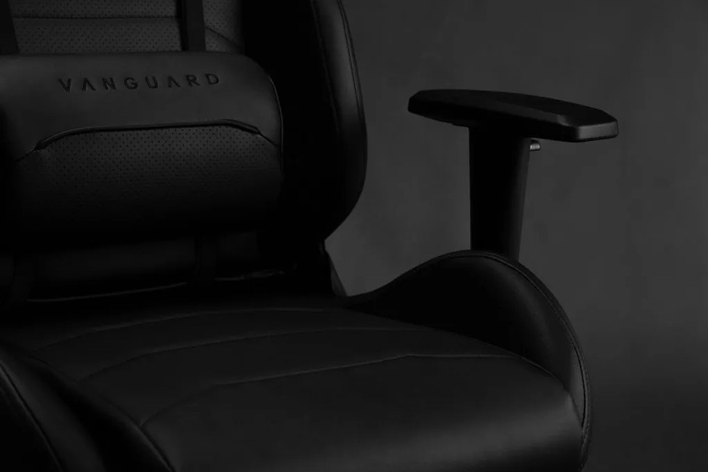 Gamer szék SENSE7 Vanguard- műbőr, fekete