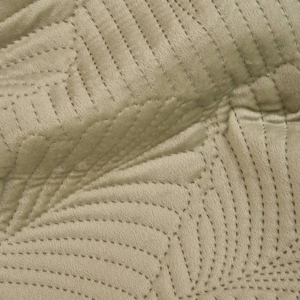 Levélmintás ágytakaró 260x240 cm, menta zöld - BAIKAL