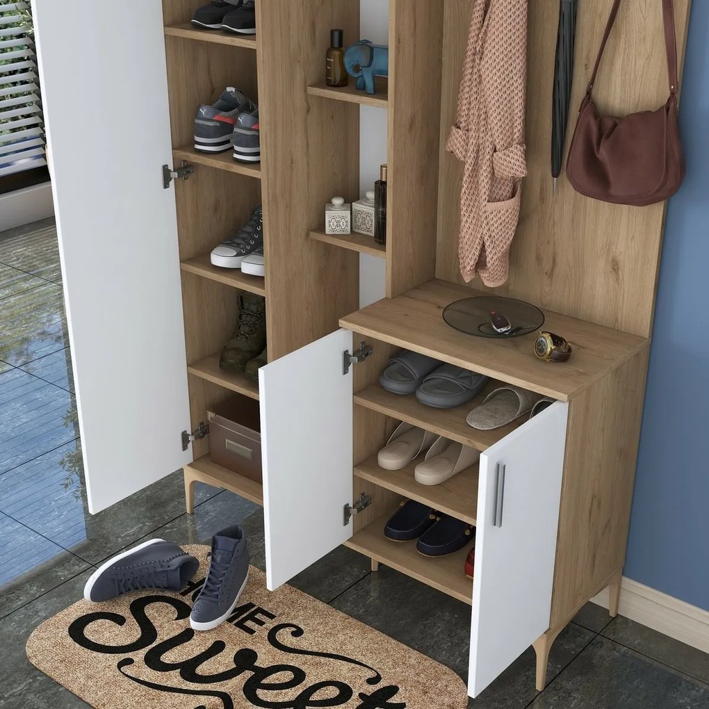 Ewe White and Walnut előszoba szett