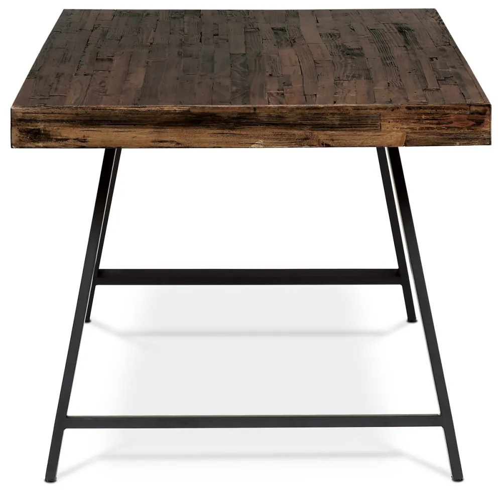 Masă de luat masa modernă în Ebony închis. Dimensiuni: 180x90x76 cm.