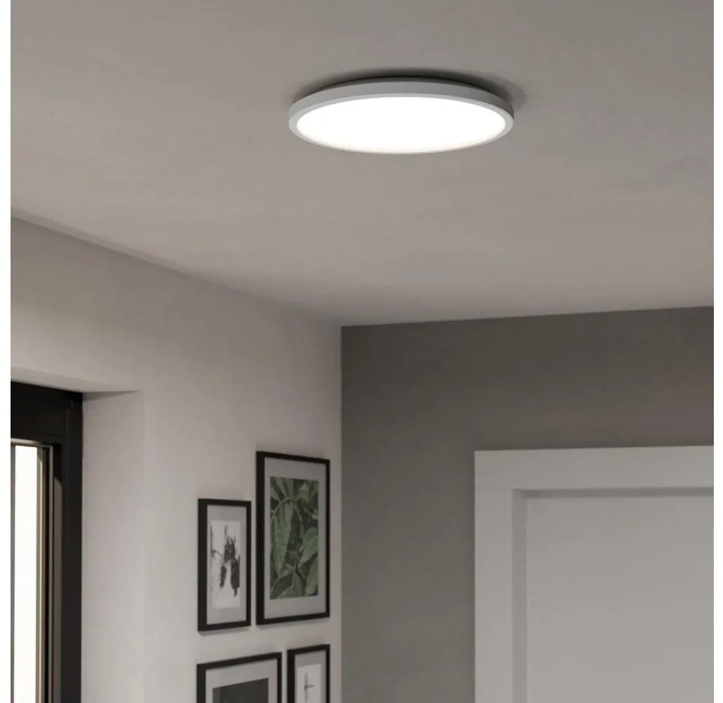 Eglo Eglo 901471-LED RGBW Dimmelhető fürdőszobai lámpa ROVITO-Z 13,9W/230V átm. 30 cm IP44 fehér EG901471