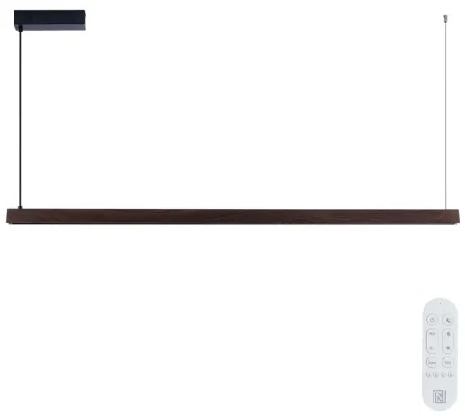 Immax NEO 07301L-LED Dimmelhető kábeles függeszték MADEIRA 33W/230V Wi-Fi Tuya 152 cm dió