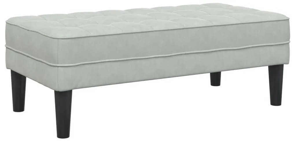 Pad Világosszürke 113 cm Velúr