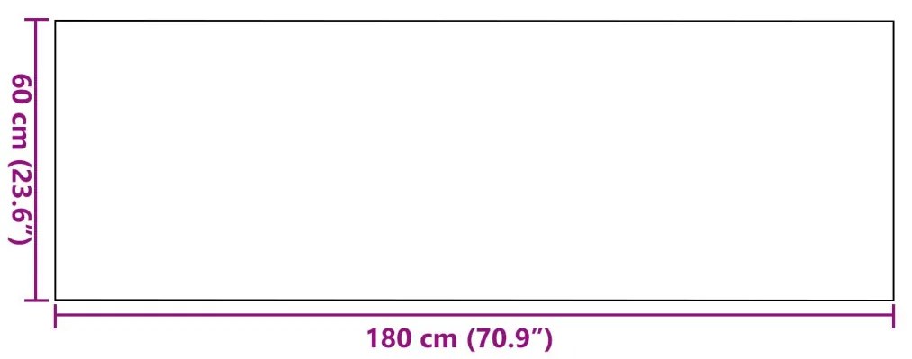 Ajtószőnyeg Négyzetes Szürke 60x180 cm