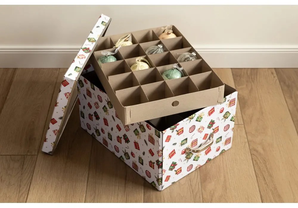 Fedeles dekoratív karton tárolódoboz 37x50x15 cm Engla Christmas Storage – Bigso