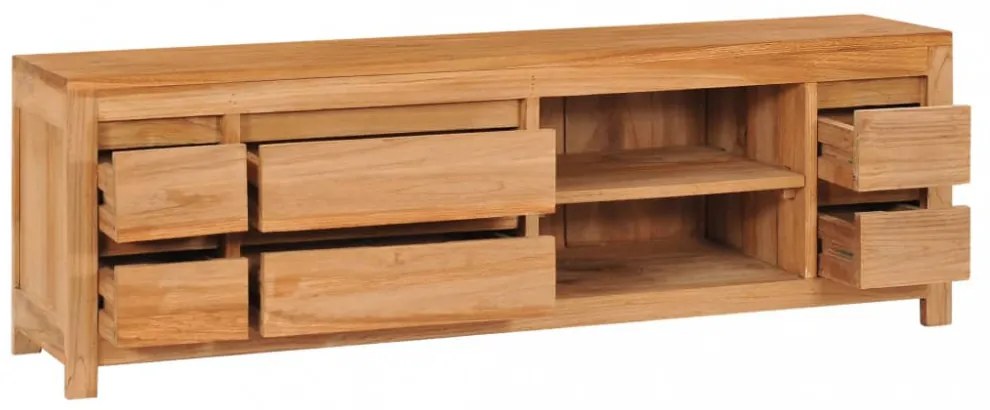 tömör tíkfa TV-szekrény 115 x 30 x 40 cm