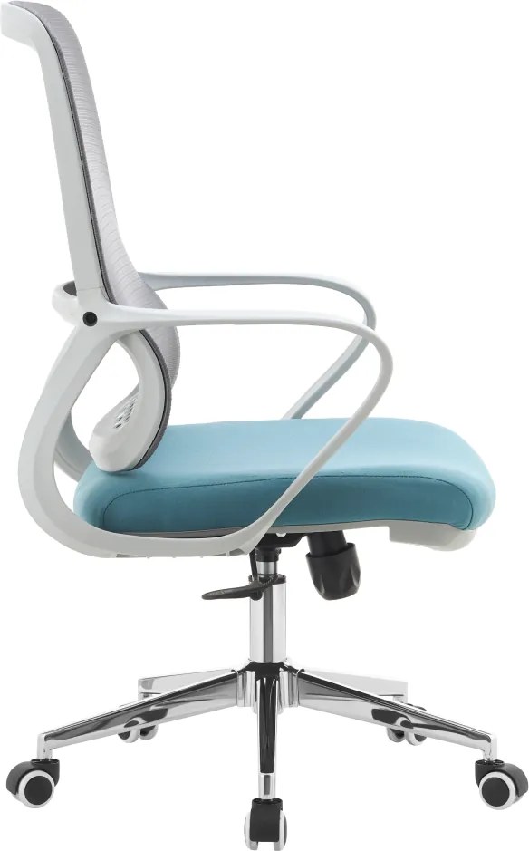 Irodai szék, szürke/kék, FOSTER TYP 2