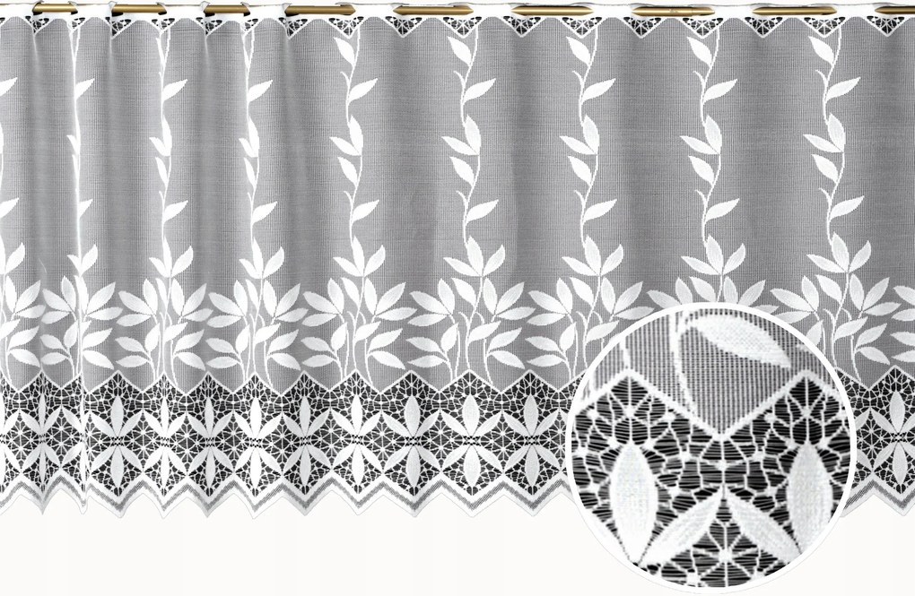 Mg Irigység jacquard fehér 3887 240x40cm lengyel