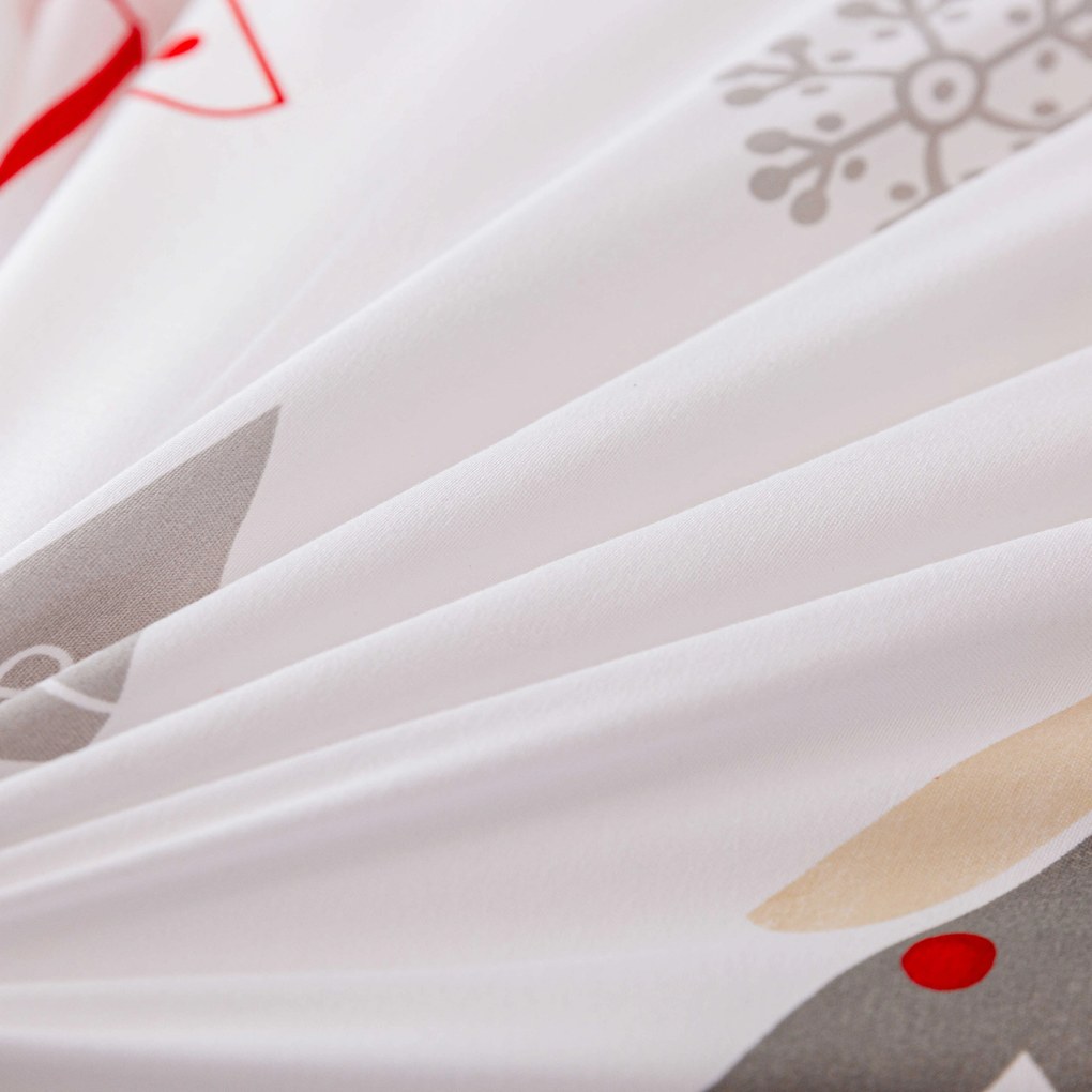 Mikroszálas ágyneműhuzat JINGLE fehér Ágyneműhuzat mérete: 80 x 80 cm | 135 x 200 cm