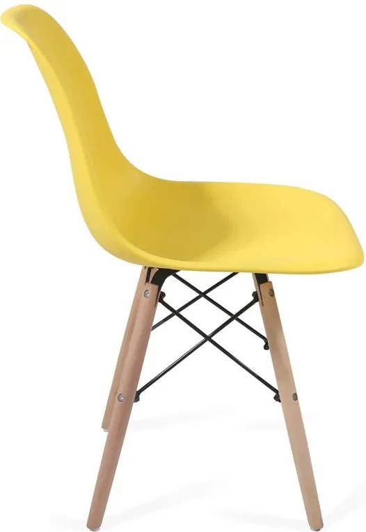 Étkezőszék készlet műanyag 2db - sárga